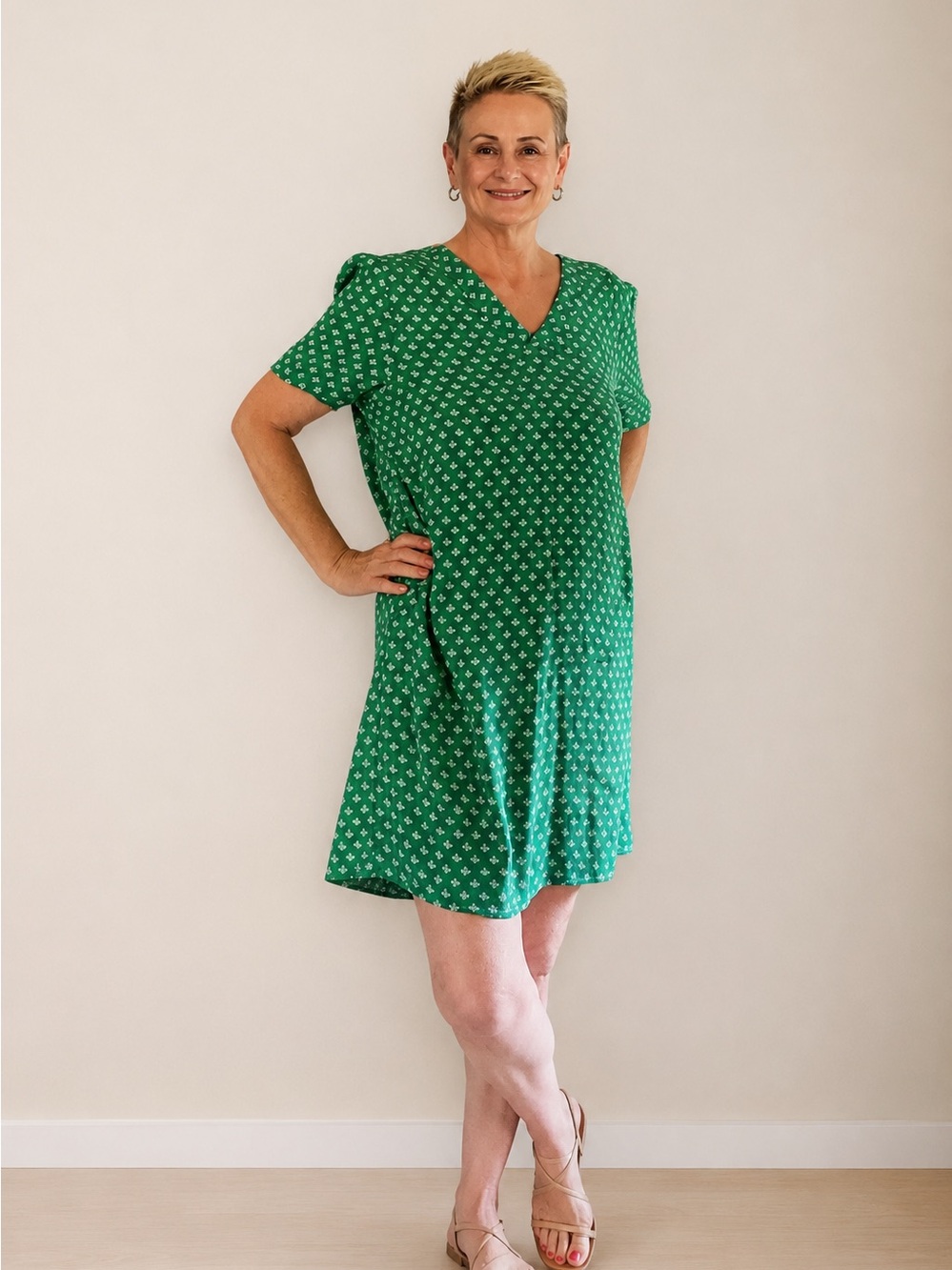 Michelle McDowell Green Dress